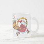 Père Noël avec une tasse givrée par tuba !