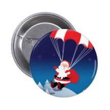Père Noël de parachutage Badges