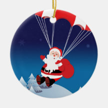 Père Noël de parachutage Décorations Pour Sapins De Noël