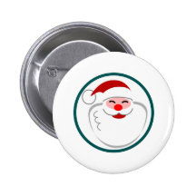 Père Noël de sourire Pin's Avec Agrafe