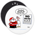 Père Noël drôle et bouton d'optométriste Badges Avec Agrafe