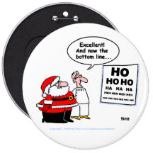 Père Noël drôle et bouton d'optométriste Badges Avec Agrafe