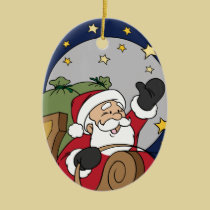 Père Noël en ornement de vacances de bande dessiné ornements