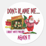 Père Noël est dans la plaisanterie 2012 d'élection Autocollants