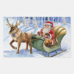 Père Noël et autocollants de Sleigh de renne