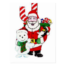 Père Noël et copains Cartes Postales