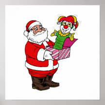Père Noël et Jack Affiche