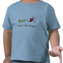Père Noël et le T-shirts des enfants de renne