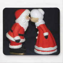 Père Noël et Mme Claus Mousepad tapis de souris