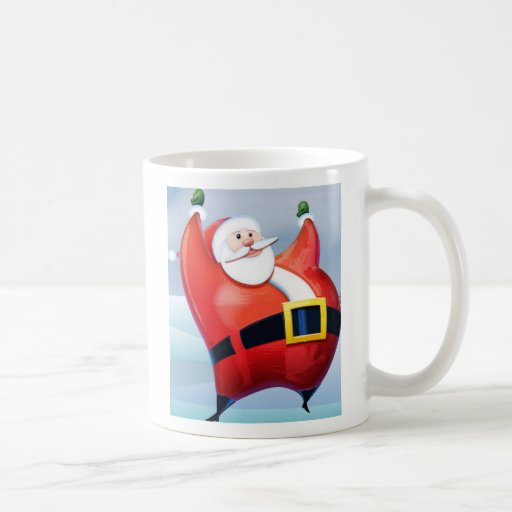 Père Noël ici mettent en forme de tasse