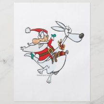 père Noël idiot sur une bande dessinée drôle de ka Prospectus Personnalisés