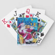 PÈRE NOËL INSPIRÉ JEU DE CARTES POKER