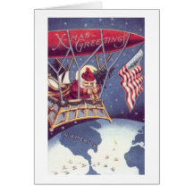 Père Noël patriotique #2 Carte De Vœux