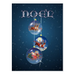 PÈRE NOËL, SLEIGH et RENNE par SHARON SHARPE Cartes Postales