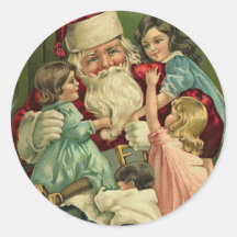 Père Noël vintage Autocollants