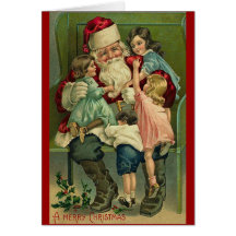 Père Noël vintage Cartes De Vœux