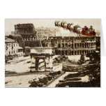 Père Noël vintage dans la carte de Noël de Rome It