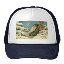 Père Noël vintage - Joyeux Noel Casquettes De Camionneur