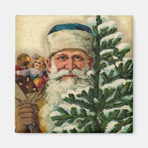 Père Noël vintage : Magnet Magnets