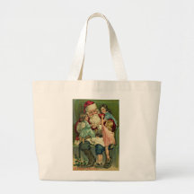 Père Noël vintage Sac En Toile