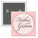 Père rose-clair de gris de charbon de bois du mari badge