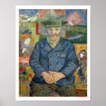 Pere Tanguy (père Tanguy), 1887-88 (huile sur le c Posters