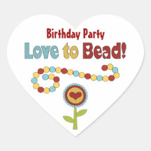 Perler des autocollants de fête d'anniversaire