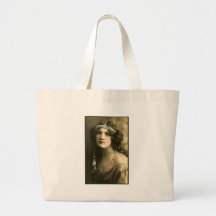 Perles dans ses cheveux sac de toile