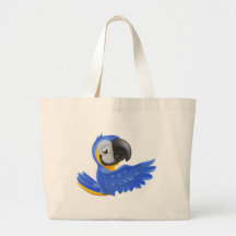 Perroquet bleu et jaune mignon sac