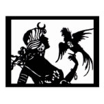 Perroquet de rouages cartes postales