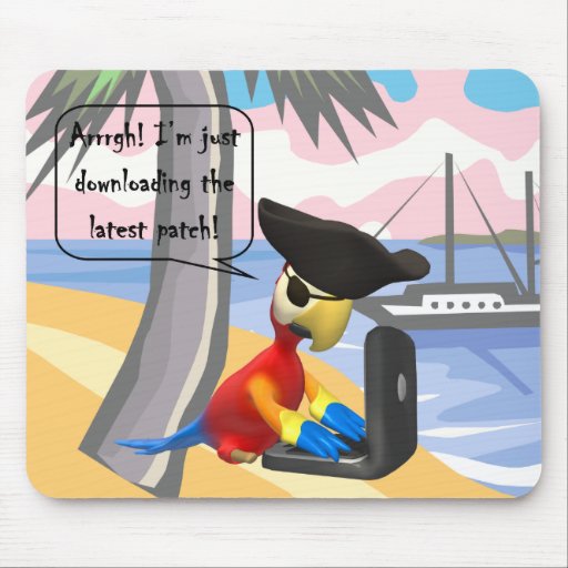 Perroquet Mousepad de Pegleg Tapis De Souris