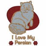Persan d'amour sweatshirts à capuche avec broderie