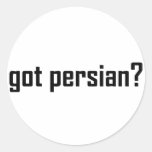 Persan obtenu ? autocollants ronds