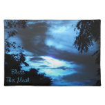 *Personalize* de set de table de cieux bleus