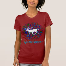 Personalize This Cute Got Reindeer Colorful Tee