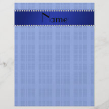 Personalized name blue plaid flyers