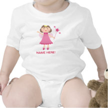 Personalized Pink Fairy Princess T-Shirt