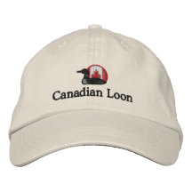 Personnalisable drôle de dingue canadien chapeau brodé