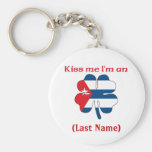 Personnalisé embrassez-moi que je suis cubain (),  porte-clefs