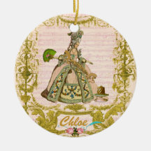 Personnaliser de Marie Antoinette avec NameOrnamen Ornements De Noël