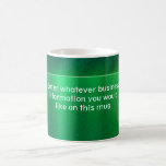 Personnaliser de tasse de promotion d'affaires