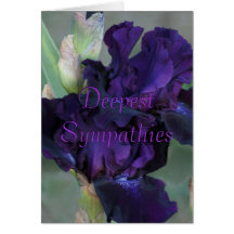 Personnaliser pourpre foncée de carte de sympathie