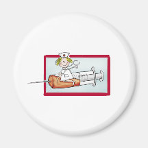 Personnalisez avec le nom - l'infirmière superbe magnets pour réfrigérateur