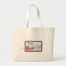 Personnalisez avec le nom - l'infirmière superbe sacs en toile