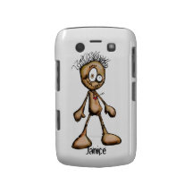 Personnalisez la poupée de chiffon mignonne de vau coque Case-Mate blackberry