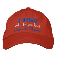 Personnalisez l'AMOUR d'I MON PRÉSIDENT Barac Obam Chapeau Brodé