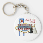 Personnalisez Las Vegas épousant le souvenir Keych Porte-clé