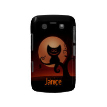 Personnalisez le chat mignon d'art populaire sur u coques blackberry