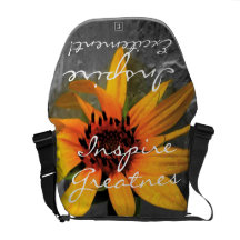 Personnalisez ! Tournesol de sac messenger à Ricks Sacoches