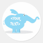 Personnalisez un éléphant, <YOUR TEXT> Adhésifs